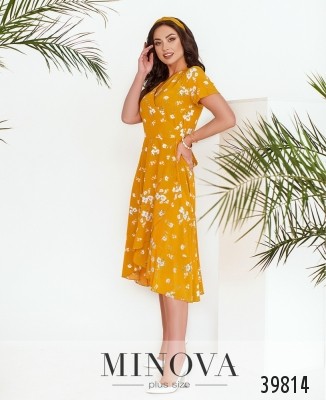 Cукня №3152B-гірчиця_minova_5