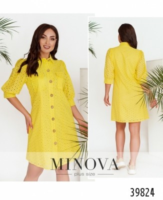 Cукня №3147B-яскраво-жовтий_minova_7