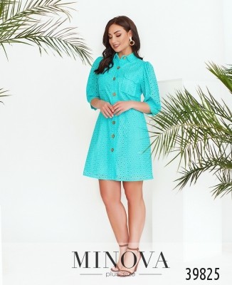 Cукня №3147B-яскраво-блакитний_minova_5