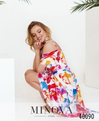 Сукня №3145-білий-з-квітками_minova_5