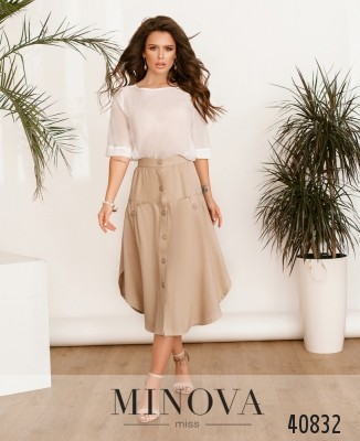 Спідниця №2017-бежевий_minova_5