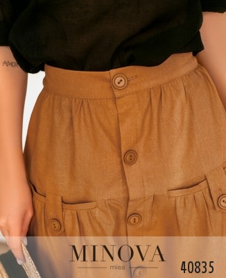 Спідниця №2017-гірчичний_minova_6