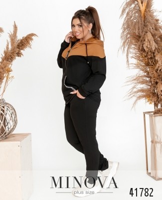 Спортивний костюм №17-226-чорний-гірчиця_minova_5