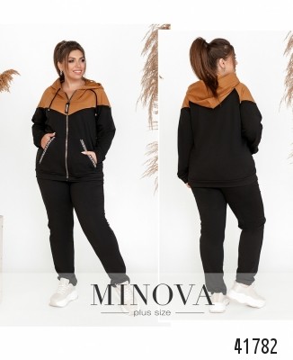 Спортивний костюм №17-226-чорний-гірчиця_minova_7