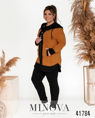 Спортивний костюм №17-228-чорний-гірчиця_minova_5