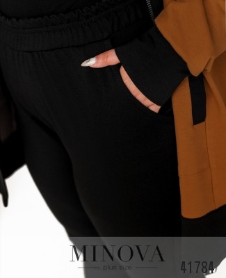Спортивний костюм №17-228-чорний-гірчиця_minova_6
