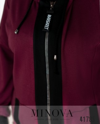 Спортивний костюм №17-228-чорний-марсала_minova_6