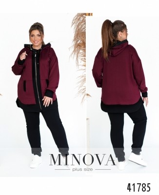 Спортивний костюм №17-228-чорний-марсала_minova_7