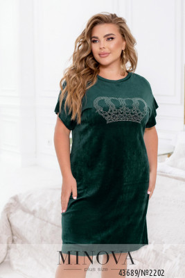 Домашня сукня  №2202-зелений_minova_5