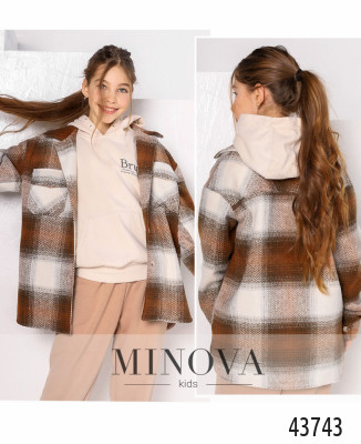 Кардиган-пальто №534Д-бежевый_minova_7