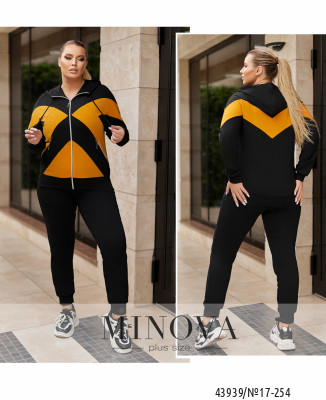 Спортивний костюм №17-254-чорний-гірчиця_minova_7