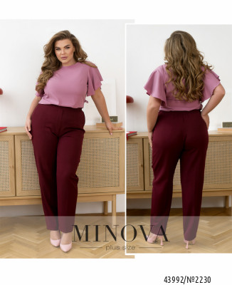 Брюки №2230-бордо_minova_7