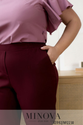 Брюки №2230-бордо_minova_6