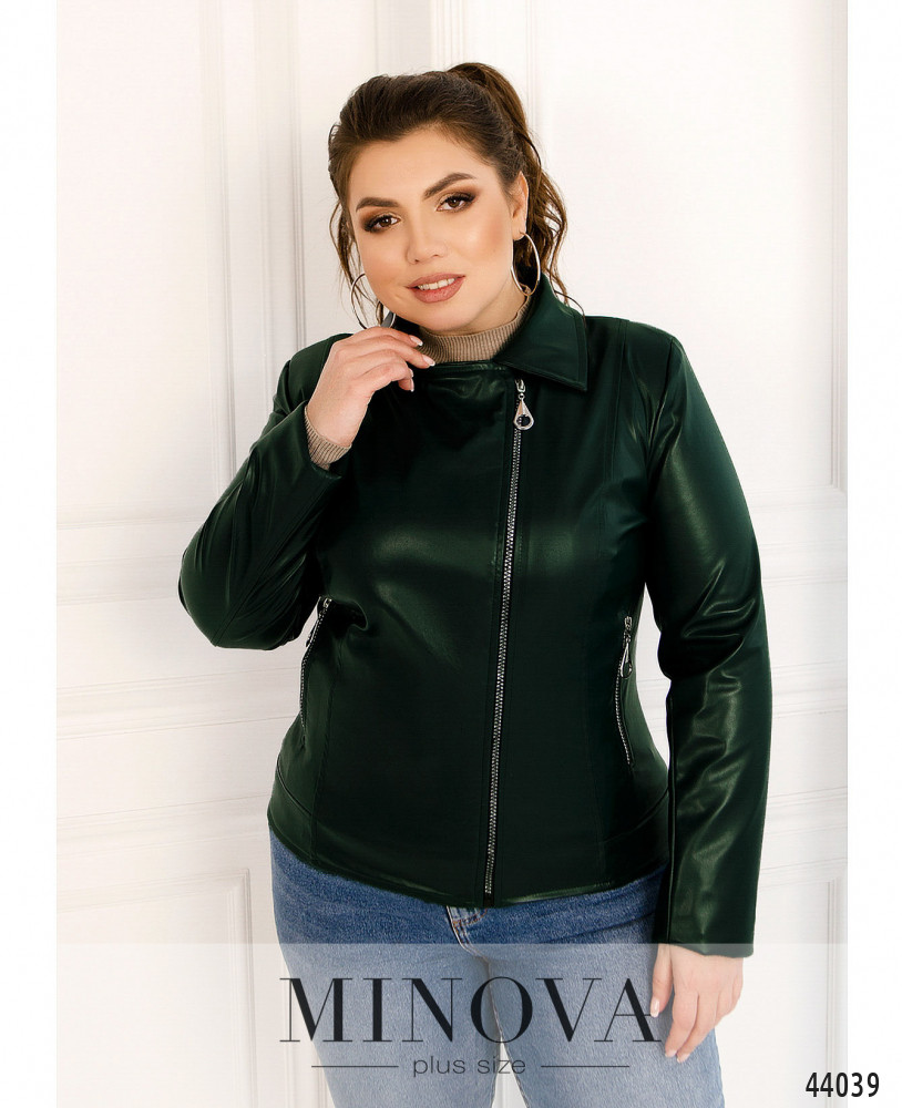 Куртка №975-темно-зелений_minova_1