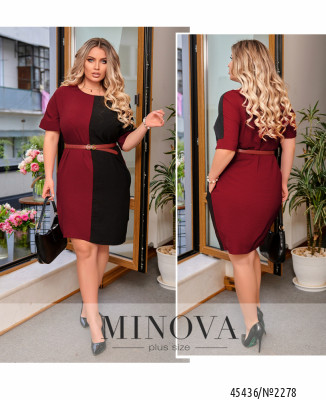 Сукня №2278-марсала-чорний_minova_7