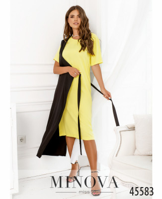 Сукня №2288-лимонний-чорний_minova_6