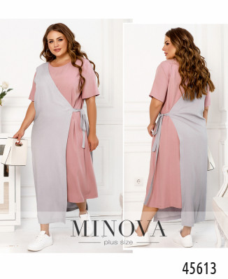 Сукня №2288Б-пудра-сірий_minova_7