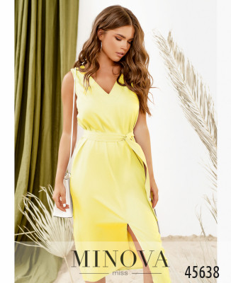 Платье №2291-лимонный