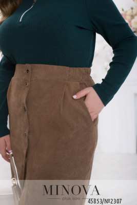 Спідниця №2307-світло-коричневий_minova_6