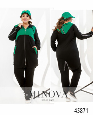 Спортивний костюм №8-315-зелений-чорний_minova_7