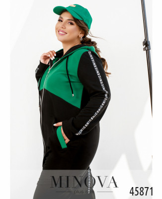 Спортивний костюм №8-315-зелений-чорний_minova_5