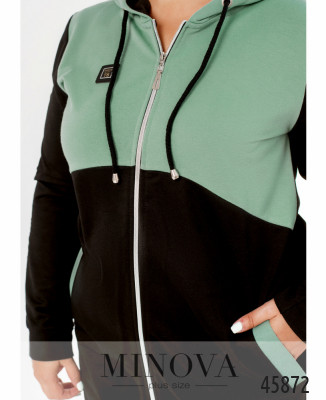 Спортивний костюм №8-315-оливка-чорний_minova_6