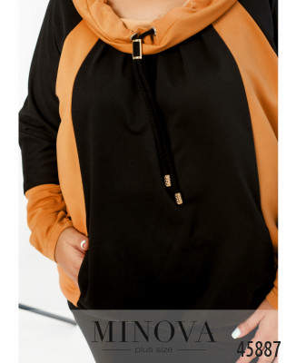 Спортивний костюм №8-317-гірчиця-чорний_minova_6