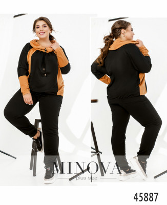 Спортивний костюм №8-317-гірчиця-чорний_minova_7