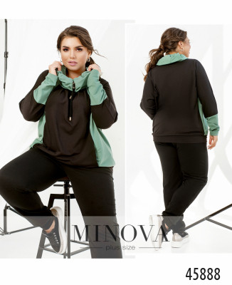 Спортивний костюм №8-317-оливка-чорний_minova_7