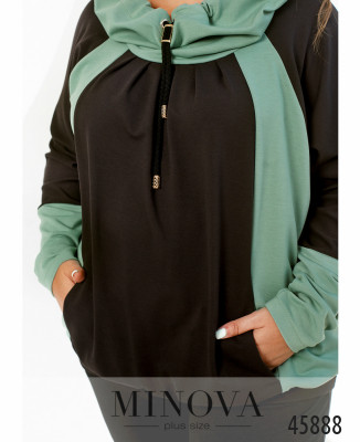 Спортивний костюм №8-317-оливка-чорний_minova_6