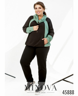 Спортивний костюм №8-317-оливка-чорний_minova_5