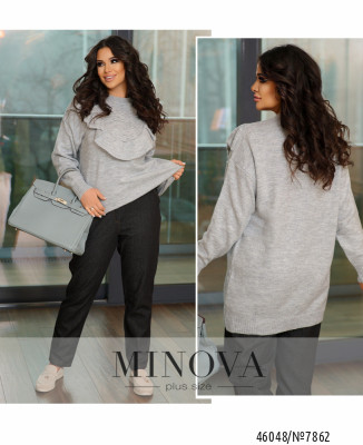 Светр №7862-сірий_minova_7