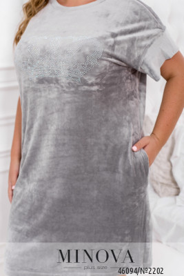 Домашня сукня №2202-сірий_minova_6