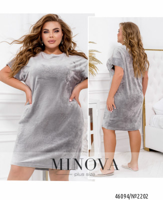 Домашня сукня №2202-сірий_minova_7