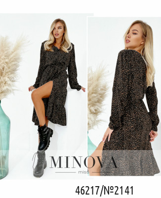 Сукня №2141-чорний-коричневий_minova_7