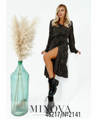 Сукня №2141-чорний-коричневий_minova_5