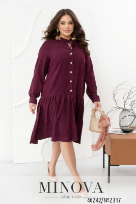 Сукня №2317-бордо
