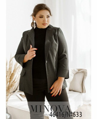 Пиджак №533-серый