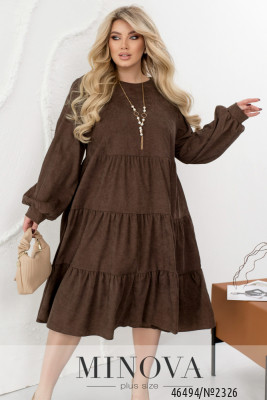 Сукня №2326-коричневий_minova_5