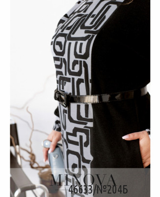 Сукня №204Б-Сірий-чорний_minova_6