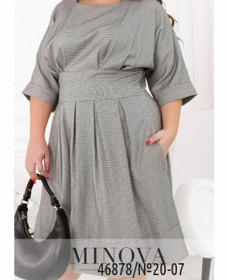 Сукня №20-07-Світло-сірий_minova_6