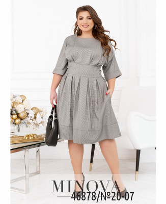 Сукня №20-07-Світло-сірий_minova_5