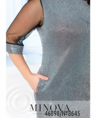 Сукня №8645-темно-сірий_minova_6