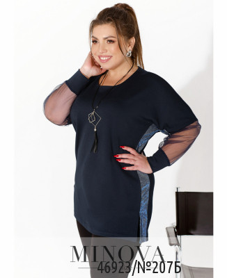 Кофточка №207Б-синій_minova_5