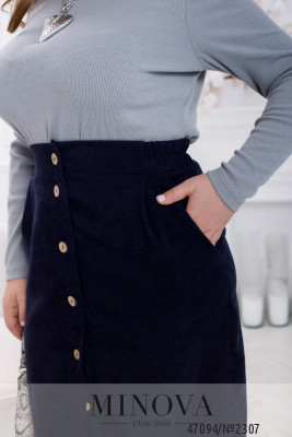 Спідниця №2307-темно-синій_minova_6