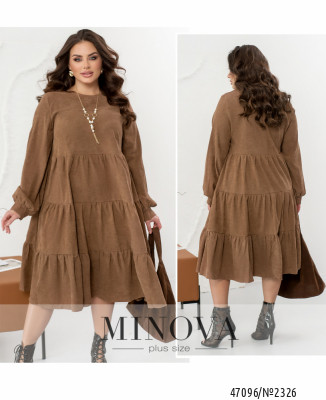 Сукня №2326-світло-коричневий_minova_7
