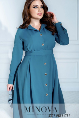 Сукня №3175B-Сіро-блакитний_minova_5