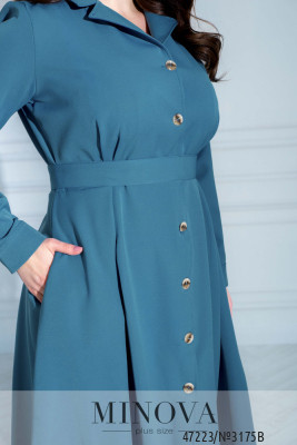 Сукня №3175B-Сіро-блакитний_minova_6