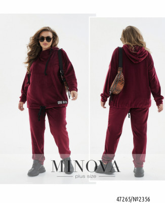 Спортивний костюм №2356-бордо_minova_7