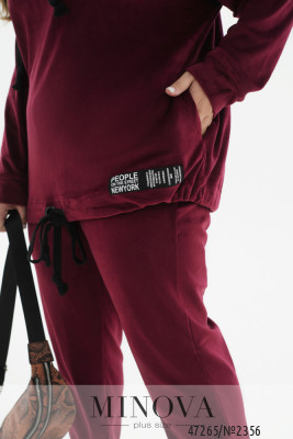 Спортивний костюм №2356-бордо_minova_6